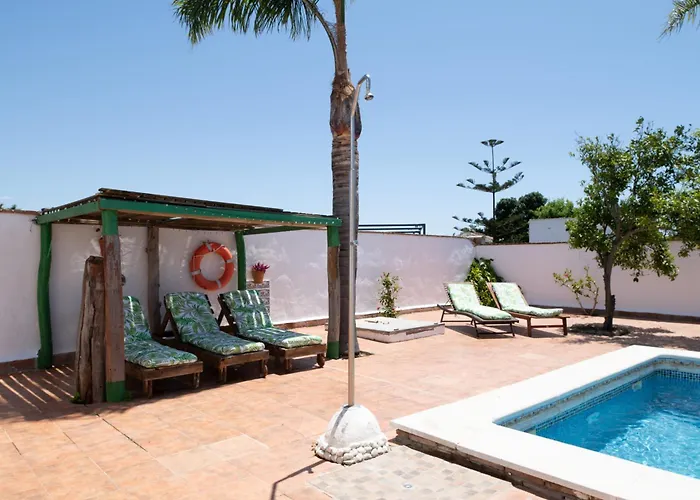 Casa Mayo Con Piscina Privada Casa de Campo Conil De La Frontera